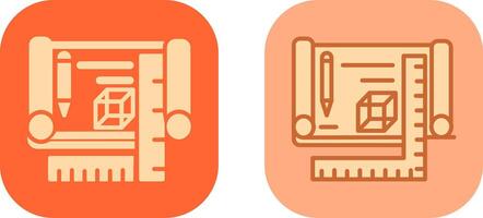 Blueprints Icon Design vector