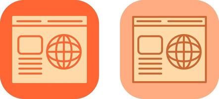 Webpage Icon Design vector