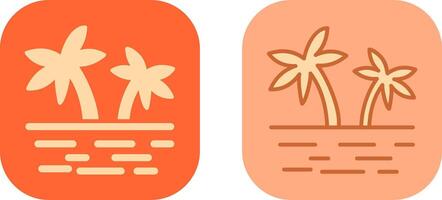 Island Icon Design vector