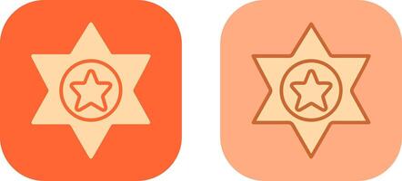 Sheriff Icon Design vector