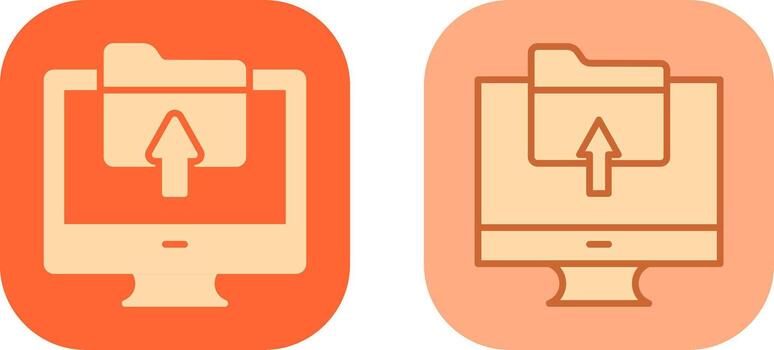 Upload Icon Design vector