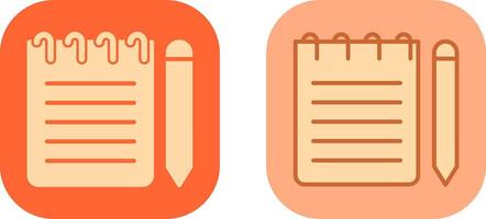 Note Icon Design vector
