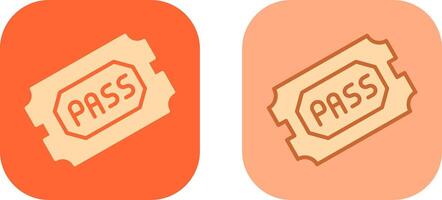 Passes Icon Design vector