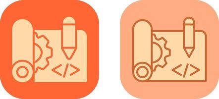 Blueprints Icon Design vector