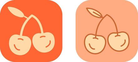 Cherries Icon Design vector