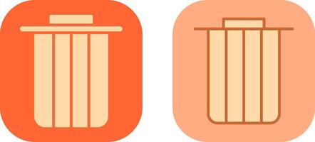 Dustbin Icon Design vector