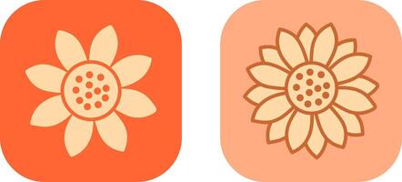 Sunflower Icon Design vector