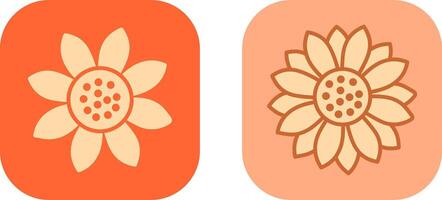 Sunflower Icon Design vector