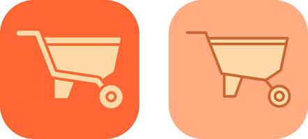 Wheelbarrow Icon Design vector