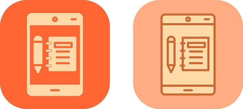 Note Icon Design vector