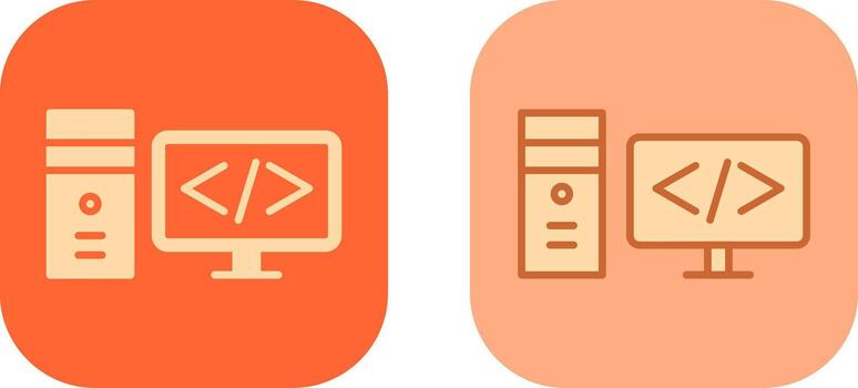 diseño de icono de codificación vector