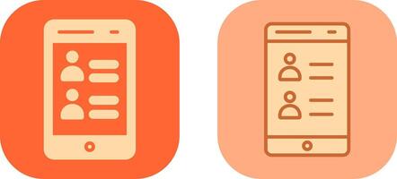 Contact Icon Design vector