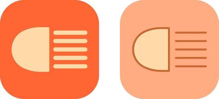 Headlight Icon Design vector