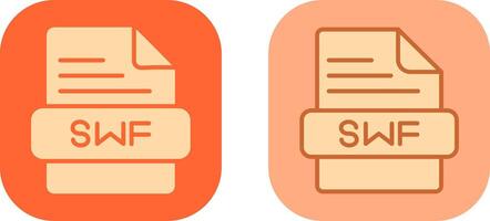 SWF Icon Design vector