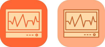 Electrocardiogram Icon Design vector