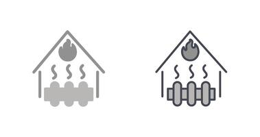 Heating System Icon Design vector