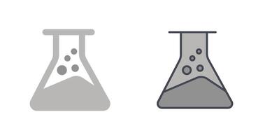 Chemical Flask Icon Design vector