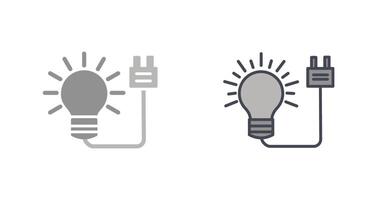 Electric Bulb Icon Design vector