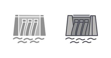 Water Dam Icon Design vector