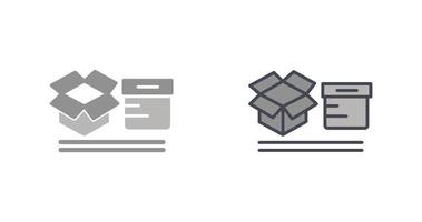 cajas icono diseño vector