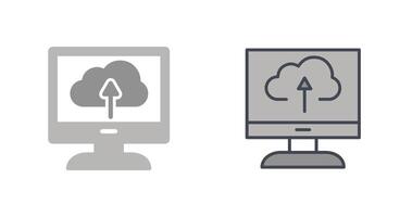 Cloud Backup Icon Design vector