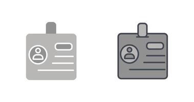 Identification Icon Design vector