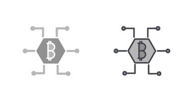 bitcoin icono diseño vector