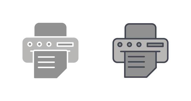 Printer Icon Design vector