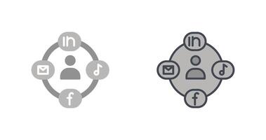 Social Circle Icon Design vector