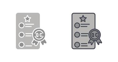 Quality Control Icon Design vector