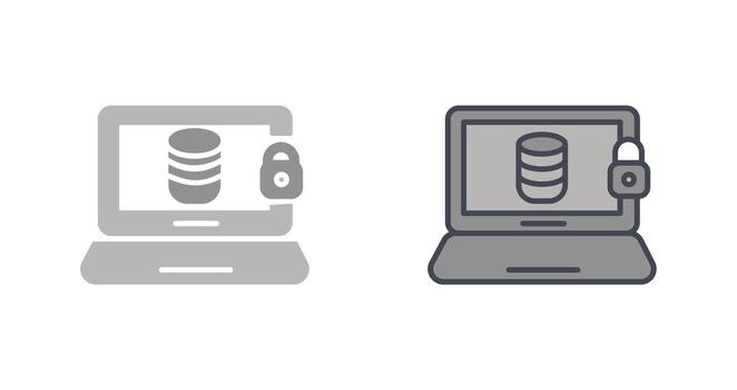 diseño de icono de seguridad de datos vector