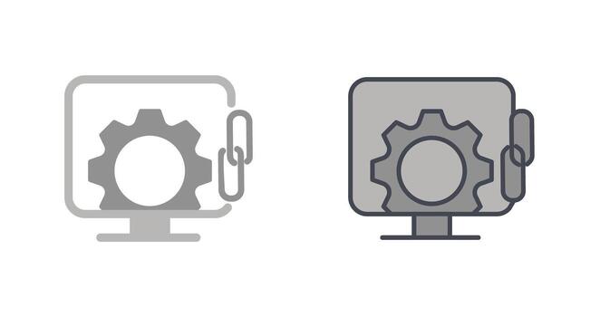 Link Optimization Icon Design vector