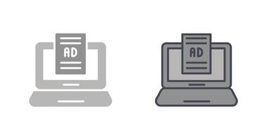 Internet Ads Icon Design vector