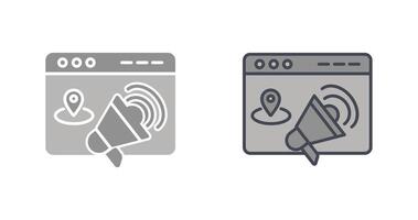 Location Web Advertising Icon Design vector