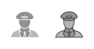 Flight Captain Icon Design vector