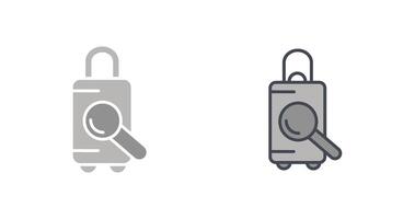 Find Luggage Icon Design vector