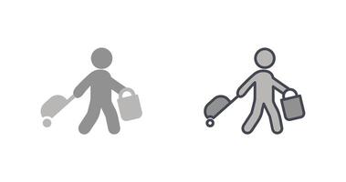 Carrying Bag Icon Design vector