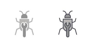 Bug Fixing Icon Design vector