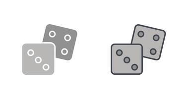 Dice Icon Design vector