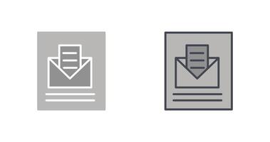 Mail Open Icon Design vector