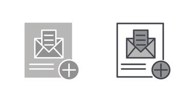 Add Mail Icon Design vector