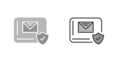 Mail Protection Icon Design vector