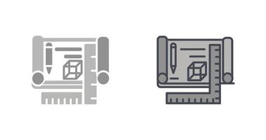 Blueprints Icon Design vector