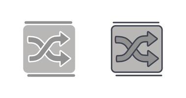 Shuffle Icon Design vector