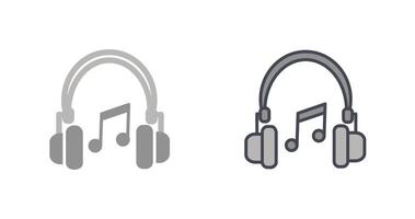 diseño de icono de auriculares vector