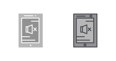 Volume Mute Icon Design vector