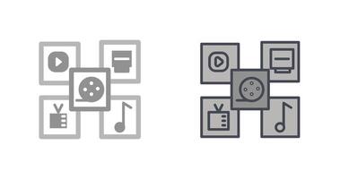 Multimedia Icon Design vector