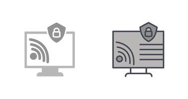 Wifi Security Icon Design vector