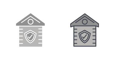 House Shield Icon Design vector