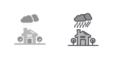 diseño de icono de lluvia vector